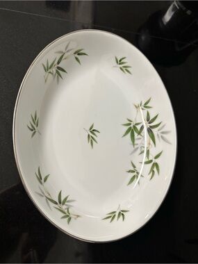 Wentworth Fine China vintage bamboo oval serving bowl